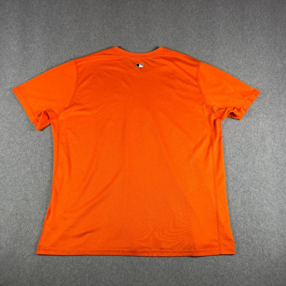Nike Dri-Fit Detroit Tigers T Shirt Mens XL Orange Short Sleeve